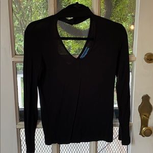 Black long sleeve blouse